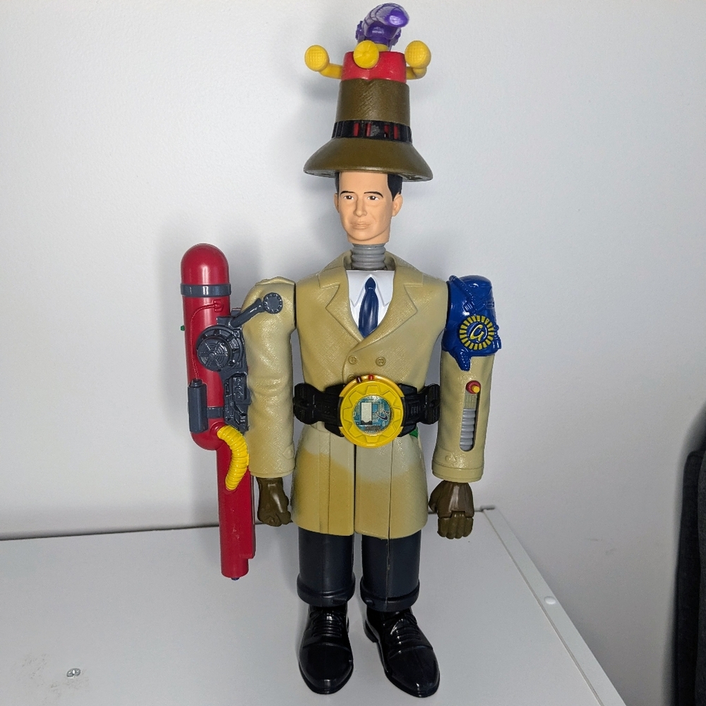 1999 McDonalds Inspector Gadget action figure with hat and watch approx 13" tall